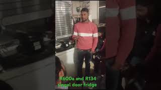 fridge Singal door R600a ka gas charging kiya jata hai [upl. by Eldoree]