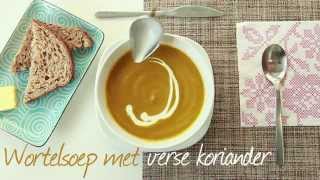 Wortelsoep met verse koriander  Allrecipesnl [upl. by Hibbitts867]