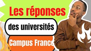 la réponse des universités sur campus france comment savoir si ma demande dadmission a été accepté [upl. by Codie]