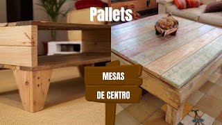 🙂👌MESAS DE CENTRO CON PALETS TARIMAS RATONAS COFFEE TABLES WITH PALLETS MESAS COM PALETES [upl. by Mundy684]