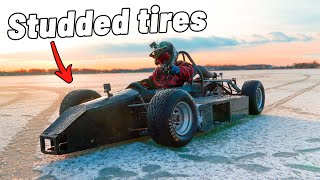 Worlds Most Insane Shifter Kart on Thin Ice [upl. by Seiden]