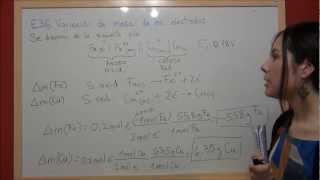 QUIMICA REDOX Ejercicio 36 Variación de la masa de los electrodos en una pila galvánica [upl. by Ahsienauq160]