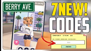 NEW UPDATE ALL WORKING BERRY AVENUE ROBLOX CODES  BERRY AVENUE OUTFIT CODES [upl. by Mosby]