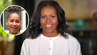 Michelle Obama Says She Hates Sasha Obama on Ellen Show [upl. by Anuahs942]