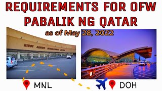 UPDATED TRAVEL REQUIREMENTS FOR OFW’s GOING BACK TO QATAR annmazing1899 [upl. by Imehon]