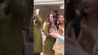 Hania amir celebrating Bushra ansari birthday with team atbtskabimainkabitumtrendingytshorts [upl. by Aileme]