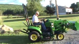 2012 John Deere 1023E Sub Compact Tractor Loader Belly Mower For Sale [upl. by Schroeder183]