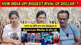 REACT ON US MEDIA SHOCKED AFTER SEEING UPI WORLD DOMINANCE  HOW INDIA UPI BIGGEST RIVAL OF DOLLAR [upl. by Kutzenco]