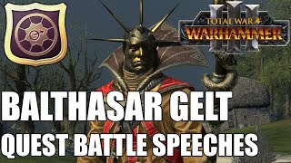 Balthasar Gelt Quest Battle Speeches [upl. by Lozano]