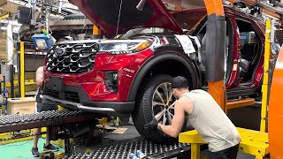 New 2025 Ford Explorer  PRODUCTION process in USA [upl. by Knorring]