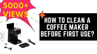 DeLonghi Stilosa EC230BK  How To Clean A Coffee Maker Before First Use [upl. by Nace]