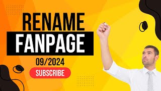 How To Change Facebook Page Name  Latest 2024 Trick [upl. by Ailuj]