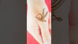 Trending mehndi design with name letter R name tattoo design tranding shorts shortsviral mehndi [upl. by Scuram641]