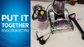 How to assemble the ProHeat 2X® Revolution™ Pet Pro Carpet Cleaner  BISSELL [upl. by Faust]