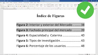 CÓMO HACER UN ÍNDICE DE FIGURAS AUTOMÁTICO EN WORD [upl. by Itagaki180]