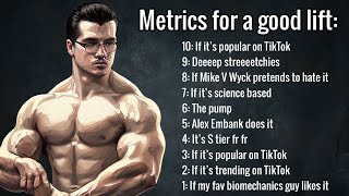 My Top 10 Metrics for Picking Lifts NaturalHypertrophy response [upl. by Eilatam]