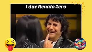 I due Renato Zero vi sblocchiamo un ricordo Panariello e Renato Zero SMILECHANNEL [upl. by Nonek]