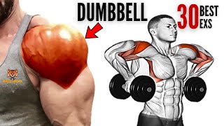 30 BEST SHOULDERS WORKOUT WITH DUMBELLS ONLY AT HOME OR AT GYM [upl. by Attenoj225]