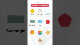 Shapes in English  English Vocabulary [upl. by Armalla805]