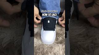 Puma suede XL “Leather” How to lace pumasuedexl lastresort lacestyles [upl. by Arodnahs]