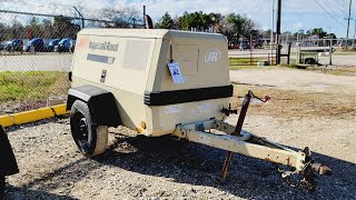 INGERSOLL RAND P185WJD PORTABLE IR COMPRESSOR [upl. by Ecyor]