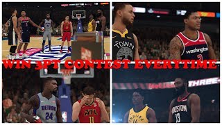 NBA 2K19  HOW TO WIN THE 3POINT CONTEST EVERYTIME [upl. by Temp]