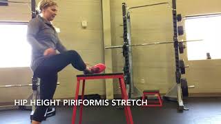 Hip height piriformis stretch [upl. by Emmott]