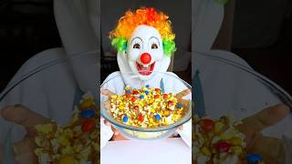 CLOWNS SECRET POPCORN EXPERIMENT 🍿🧪👻shorts funny comedy ytshorts tiktok viral food [upl. by Arytal31]