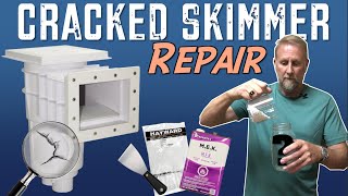 How to Repair a CRACKED Pool Skimmer [upl. by Angle502]