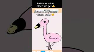 Speed draw cute flamingo 🦩robloxspeeddraw cuteart fpy tryhard [upl. by Xyno]