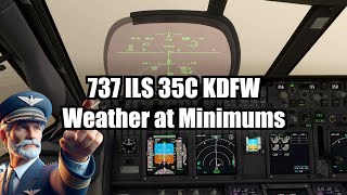 Boeing 737 Approach Tutorials ILS 35C KDFW  PMDG [upl. by Atibat921]