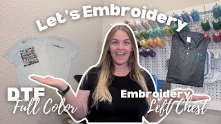 LETS EMBROIDERY  VINYL vs EMBROIDERY [upl. by Kendra]