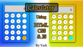 How to make a Calculator using Html Css and JavaScript in hindi [upl. by Helbonia]