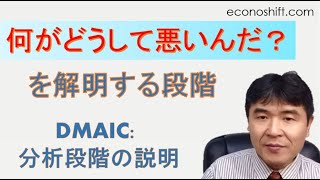 【根本原因分析】DMAIC 分析段階の説明－「何がどうして悪いんだ？」を解明する段階 （リーンシックスシグマ） [upl. by Novihc]