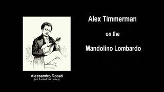 Mandolino Lombardo  Study No 19  Alessandro Rosati played by Alex Timmerman [upl. by Rusert]