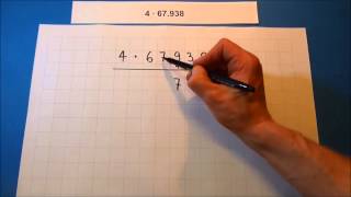 Tutorial Schriftliche Multiplikation mit Dezimalzahlen [upl. by Capon]