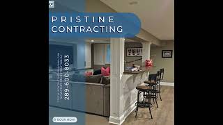 basement Renovation  Pristine Contracting Inc [upl. by Beal922]