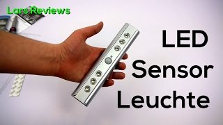 Lars Reviews  Livarno Lux LED Sensor Leuchte Lidl Deutsch HD [upl. by Skelly678]