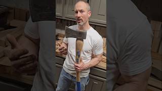 Great axe for cheap axe homestead homesteading bushcraft diy woodworking wood lumberjack [upl. by Ralf]