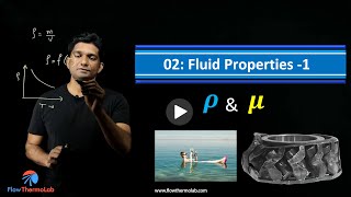 Fluid dynamics Lecture 2 Fluid properties Density and Viscosity [upl. by Aremus]