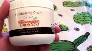 TROPICAL TRADITIONS Moisturizing Cream COCONUT REVIEW  Unscented [upl. by Jecoa620]