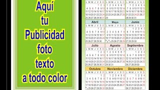 CALENDARIOS BOLSILLO PERSONALIZADOS 2016 [upl. by Ariella]