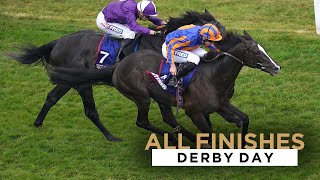 ALL RACE FINISHES FROM BETFRED DERBY DAY AT EPSOM RACECOURSE [upl. by Fitton]