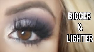 How to make BROWN eyes look LIGHTER with Makeup 2020  EASY way to Make Brown eyes POP [upl. by Monahan]