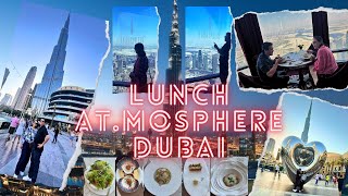 Lunch in Atmosphere Restaurant Highest restaurant in the worldburjkhalifa [upl. by Gareth42]