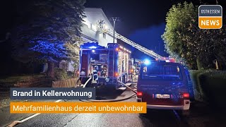 Brand in Kellerwohnung [upl. by Ingaberg804]