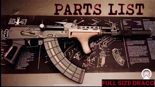 PARTS LIST  Custom Full Size Draco [upl. by Raquel958]