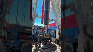 Drilling Operation Trip Drill Pipe rig operation drilling oil tripping [upl. by Ativahs76]