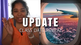 i got my class date flightattendant frontierairlines flightattendanttraining [upl. by Nilhsa]