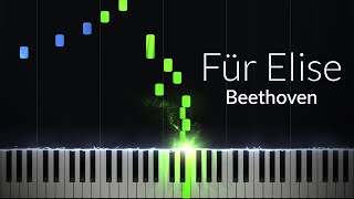 Für Elise  Ludwig van Beethoven Piano Tutorial [upl. by Scholz1]